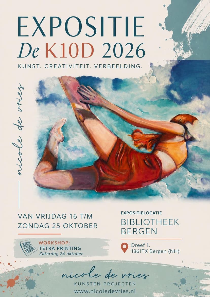 Expositie De K10D 2026 — Bibliotheek Bergen